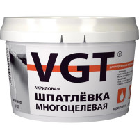Многоцелевая акриловая шпаклевка для наружных и внутренних работ VGT 1 кг 11606600