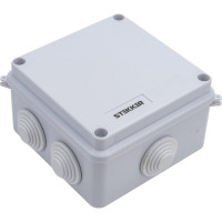 Разветвительная коробка STEKKER EBX30-02-65, 7 мембранных вводов, IP65, светло-серая 39554