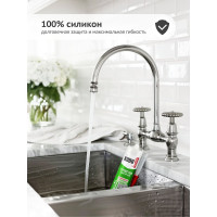 Силиконовый санитарный герметик KUDO (прозрачный; 280 мл) KSK-120