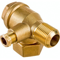 Клапан обратный для компрессора резьба внутренняя F1/2 и наружная M3/8 Pegas pneumatic 4314
