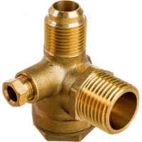 Клапан обратный для компрессора резьба наружная M1/2хM3/8хF1/4 Pegas pneumatic 4301