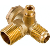 Клапан обратный для компрессора резьба наружная M1/2хM3/8хF1/4 Pegas pneumatic 4301