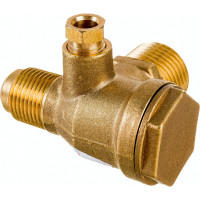 Клапан обратный для компрессора резьба наружная M1/2хM3/8хF1/4 Pegas pneumatic 4301