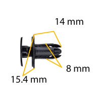 Автокрепеж для Hyundai Kia 10 шт 865952T500 КрепАвто 1720