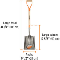 Совковая лопата Truper PCY деревянная D-образная ручка 17155