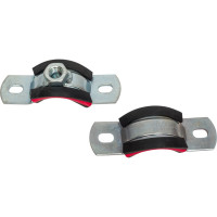 Трубный хомут высокой тяжелой нагрузки с уплотнителем СВК гайка М12, 1", 32-37 мм Н0000008711