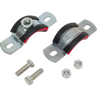 Трубный хомут высокой тяжелой нагрузки с уплотнителем СВК гайка М12, 1", 32-37 мм Н0000008711