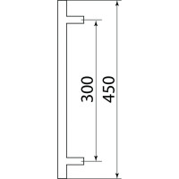 Дверная ручка скоба прямая DOORLOCK  DL PHS11/25/2ст/300/450 SS 73656