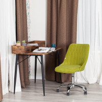 Кресло TetChair SWAN флок олива 23 15331