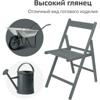 Аэрозольная краска в баллончике KUDO быстросохнущая акриловая универсальная глянцевая RAL 7012 тёмно-серая KU-A7012