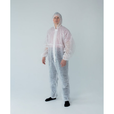 Защитный комбинезон Смелый Каспер плотность 40 г/м2, с планкой без липучки, размер 4XL/180-188 44458