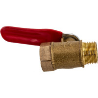 Шаровой кран Pegas pneumatic латунный, резьба внутренняя наружная 1/4 FXM 4406