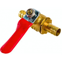 Шаровой кран Pegas pneumatic латунь, елочка, под шланг, 8x8 мм 4411