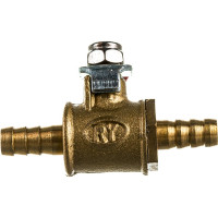 Шаровой кран Pegas pneumatic латунь, елочка, под шланг, 6x6 мм 4410