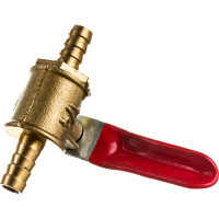 Шаровой кран Pegas pneumatic латунь, елочка, под шланг, 6x6 мм 4410