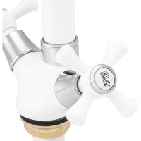 Смеситель для раковины Ekko с гайкой, белый E13332