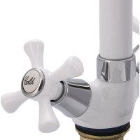 Смеситель для раковины Ekko с гайкой, белый E13332