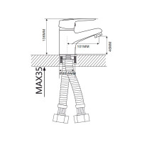 Смеситель для раковины Ekko E10104