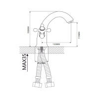 Смеситель для раковины Ekko E10019