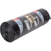 Мешки для мусора в рулоне Броня (120 л; 10 шт, черные, ПВД, 60 мкм, 2-х слойные, 70x110 см) Ромашка ВР-0010