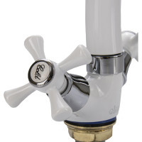 Смеситель для кухни Ekko с гайкой, белый E42332