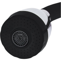 Смеситель для кухни Ekko гибкий излив, с гайкой, черный E4105+E65