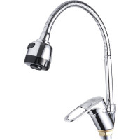 Смеситель для кухни Ekko гибкий излив, с гайкой E4336
