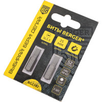 Биты магнитные SL0.8х5.5, 25 мм, 2 шт, S2 Berger BG BG2382