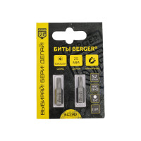 Биты магнитные Torx25H, 25 мм, 2 шт, S2 Berger BG BG2392