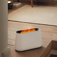 Увлажнитель воздуха ультразвуковой Stadler Form Ben, с ароматизатором и эффектом пламени, белый B-001