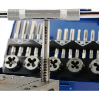 Набор ручных метчиков и плашек GSR A+S DIN 352/ 25x9 M3-M12 32 предмета S504AS70