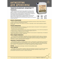 Антисептик для древесины концентрат 1:1 трудновымываемый красный РЕКОРД 10 л АС4