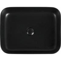 Керамическая накладная раковина Aquanet SOUL-1-MB 500х400х135, черный матовый 00245833