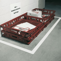 Лента ПВХ для разметки Mehlhose GmbH толщина 150 мкм цвет белый 75 мм х 33 м KMSE07533