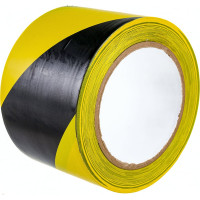 Лента ПВХ для разметки Mehlhose GmbH толщина 150 мкм цвет желто-черный 75 мм х 33 м KMSW07533