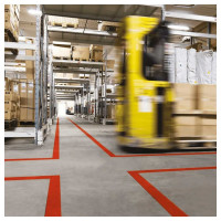 Лента ПВХ для разметки Mehlhose GmbH толщина 150 мкм цвет красный, 75 мм х 33 м KMSR07533