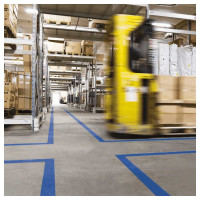 Лента ПВХ для разметки Mehlhose GmbH толщина 150 мкм цвет синий 100 мм х 33 м KMSB10033