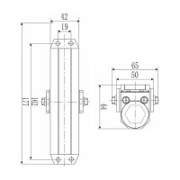 Дверной доводчик DORF  80 кг, белый L8223_white