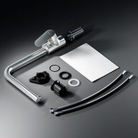 Смеситель для кухни AM.PM Like L-образный излив, сатин F8005011