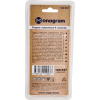 Сверло ступенчатое с прямой режущей кромкой по металлу Basis (4-12 мм; 9 ступеней; HSS-TiN) Monogram 100-937