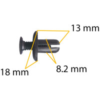 Автокрепеж для GM/Hyundai/Kia 10 шт 0G03250037A, 91059FC050 КрепАвто 1541