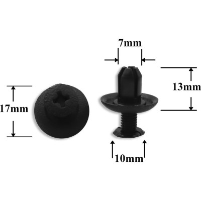 Автокрепеж Chrysler/Hyundai/Kia/Mitsubishi/Toyota 10 шт M253964, 904670703001, MB253964 КрепАвто 0215