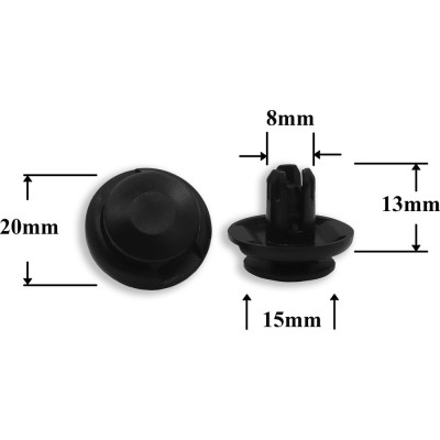 Автокрепеж Acura/Honda/Hyundai/Kia/Mitsubishi 10 шт 11519949, 91512SX0003, MU000319 КрепАвто 0151