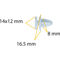 Автокрепеж для Honda/Mitsubishi/Toyota 10 шт MB344789, 8777028000 КрепАвто 0952