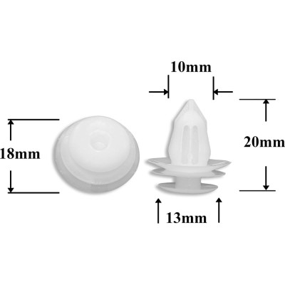 Автокрепеж для GM/Lexus/Mitsubishi/Toyota 10 шт 9046709206, MU000504, MU000571 КрепАвто 0213