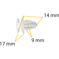 Автокрепеж для GM Opel 10 шт 2345957, 90321122 КрепАвто 0878