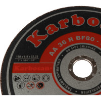 Диск отрезной по нержавеющей стали 180х1.9х22 мм INOX Karbosan KAR-910420
