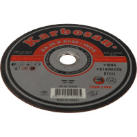 Диск отрезной по нержавеющей стали 180х1.9х22 мм INOX Karbosan KAR-910420