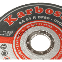 Диск отрезной по нержавеющей стали 125х1х22 мм INOX Karbosan KAR-910400