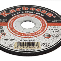 Диск отрезной по нержавеющей стали 125х2.5х22 мм INOX Karbosan KAR-910200